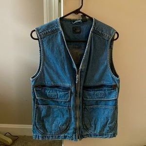 Lizwear Denim Zippered Vest.